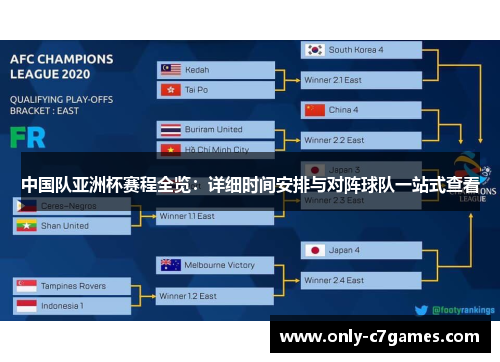 中国队亚洲杯赛程全览:详细时间安排与对阵球队一站式查看 中国队亚洲杯赛程全览:详细时间安排与对阵球队一站式查看